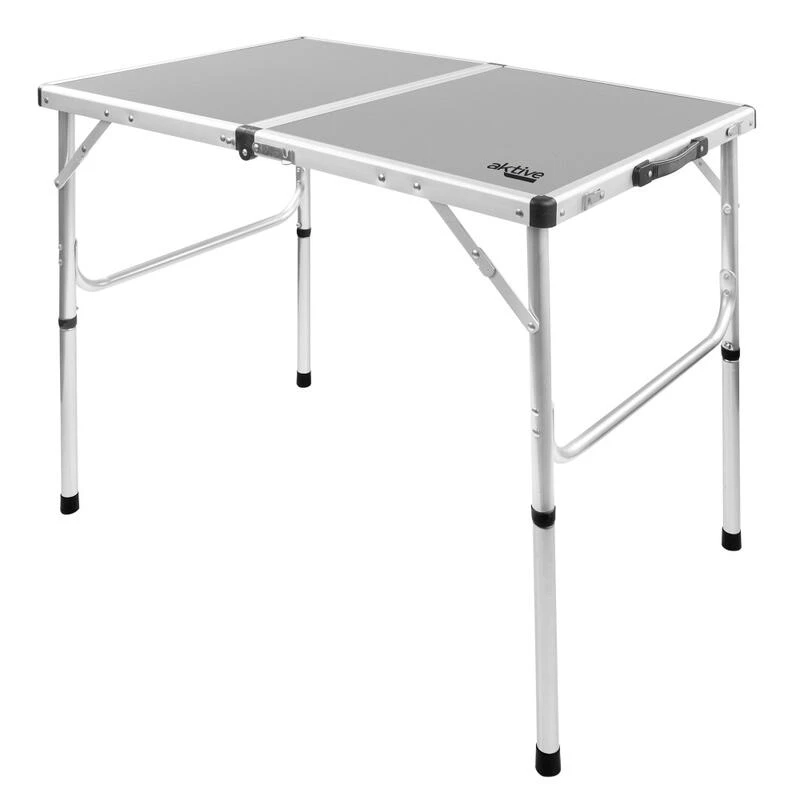 AKTIVE - Table de Camping Pliante, Réglable en 2 Hauteurs, 90x60x40/70 cm, Gris AKTIVE - Table De Camping Pliante, Réglable En 2 Hauteurs, 90x60x40/70 Cm, Gris -Camping En Plein Air Boutique aktive table de camping pliante reglable en 2 hauteurs 90x60x4070 cm gris