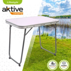Camping En Plein Air Boutique -Camping En Plein Air Boutique aktive table pliante avec poignee de transport table de camping 60x40x50 cm 1
