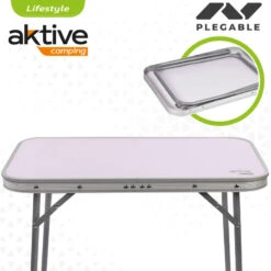 AKTIVE - Table Pliante Avec Poignée De Transport. Table De Camping 60x40x50 Cm -Camping En Plein Air Boutique aktive table pliante avec poignee de transport table de camping 60x40x50 cm 2