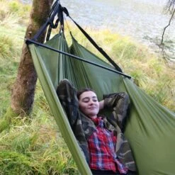 Auvent 2 En 1 - Bâche Et Hamac 330 X 120 - Vert 4 Auvent 2 En 1 - Bâche Et Hamac 330 X 120 - Vert -Camping En Plein Air Boutique auvent 2 en 1 bache et hamac 330 x 120 vert 2