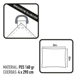 Auvent Rectangulaire En Polyester Aktive Garden Coloris Blanc 4 Auvent Rectangulaire En Polyester Aktive Garden Coloris Blanc -Camping En Plein Air Boutique auvent rectangulaire en polyester aktive garden coloris blanc 2