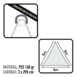 Auvent Triangulaire En Polyester Aktive Garden Coloris Blanc -Camping En Plein Air Boutique auvent triangulaire en polyester aktive garden coloris blanc 2