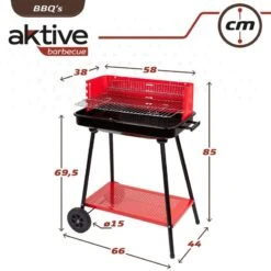 Barbecue Portable Au Charbon De Bois Pour 4 Niveaux Aktive 7 Barbecue Portable Au Charbon De Bois Pour 4 Niveaux Aktive -Camping En Plein Air Boutique barbecue portable au charbon de bois pour 4 niveaux aktive 5