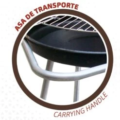Barbecue Portable Rond 4 Hauteurs Aktive -Camping En Plein Air Boutique barbecue portable rond 4 hauteurs aktive 3