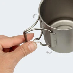 Batterie De Cuisine De Camping Set | Casseroles + Fourchette/Cuillère | Titane 7 Batterie De Cuisine De Camping Set | Casseroles + Fourchette/Cuillère | Titane -Camping En Plein Air Boutique batterie de cuisine de camping set casseroles fourchettecuillere titane 5