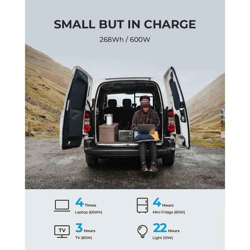 BLUETTI Générateur Électrique EB3A+PV200 268Wh/600W LiFePO4 Batterie pour Voyage BLUETTI Générateur Électrique EB3A+PV200 268Wh/600W LiFePO4 Batterie Pour Voyage -Camping En Plein Air Boutique bluetti generateur electrique eb3apv200 268wh600w lifepo4 batterie pour voyage 1