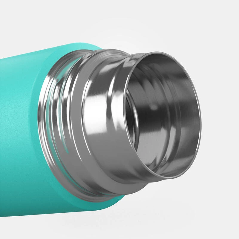 Bouteille isotherme inox 0,4L avec gobelet pour la randonnée - turquoise Quechua Bouteille Isotherme Inox 0,4L Avec Gobelet Pour La Randonnée - Turquoise -Camping En Plein Air Boutique bouteille isotherme inox 04l avec gobelet pour la randonnee turquoise 6