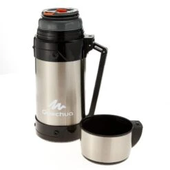 Quechua Bouteille Isotherme Inox 1,5L Avec Gobelet Pour La Randonnée -Camping En Plein Air Boutique bouteille isotherme inox 15l avec gobelet pour la randonnee 4