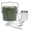 Camping Batterie De Cuisine, Tasse Isotherme & Couverts | Acier Inox & Aluminium -Camping En Plein Air Boutique camping batterie de cuisine tasse isotherme and couverts acier inox and aluminium