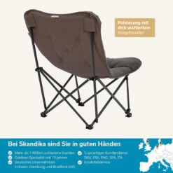 Chaise De Camping Pliante - Mala - Sac De Transport - Rembourrée - Max. 135 Kg -Camping En Plein Air Boutique chaise de camping pliante mala sac de transport rembourree max 135 kg 5