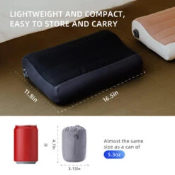 Coussin D'air Flextail Gear Zero Pillow - Beige -Camping En Plein Air Boutique coussin dair flextail gear zero pillow beige 6