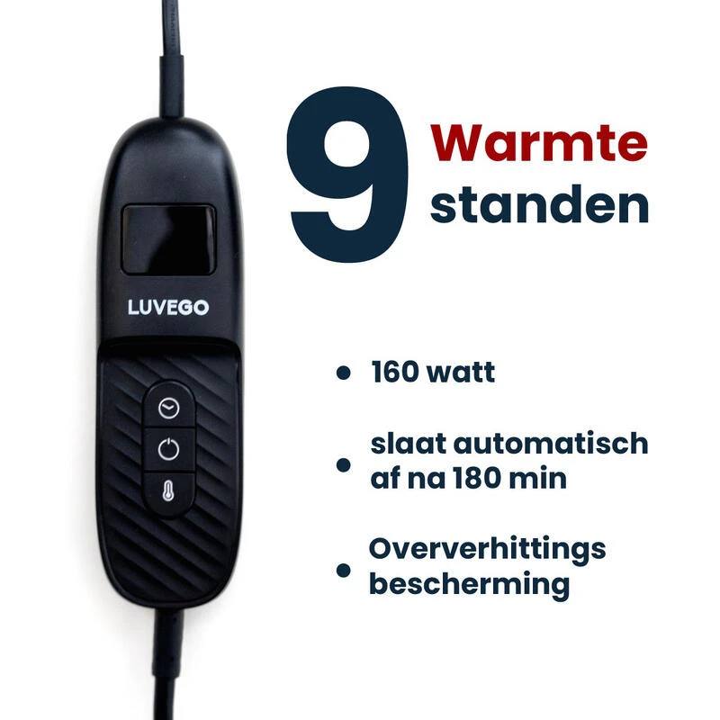 Couverture Électrique Luvego avec Polaire/Sherpa - Brun Foncé Couverture Électrique Luvego Avec Polaire/Sherpa - Brun Foncé -Camping En Plein Air Boutique couverture electrique luvego avec polairesherpa brun fonce 3