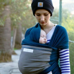 Écharpe L'Originale JPMBB - BLEU PAON, Eléphant -Camping En Plein Air Boutique echarpe loriginale jpmbb bleu paon elephant 2