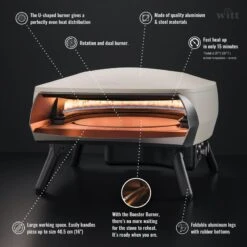 Four à Pizza WITT ETNA Modèle Rotante - Gris FR 7 Four à Pizza WITT ETNA Modèle Rotante - Gris FR -Camping En Plein Air Boutique four a pizza witt etna modele rotante gris fr 5