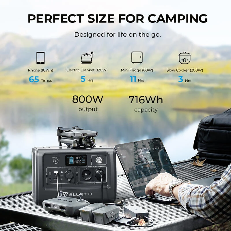 Générateur solaire BLUETTI EB70 716Wh Générateur Solaire BLUETTI EB70 716Wh -Camping En Plein Air Boutique generateur solaire bluetti eb70 716wh 1