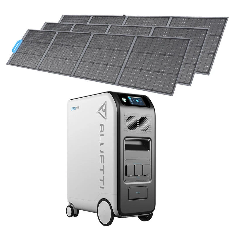 Générateur solaire BLUETTI EP500Pro avec 3 panneaux solaires PV200 5100Wh Générateur Solaire BLUETTI EP500Pro Avec 3 Panneaux Solaires PV200 5100Wh -Camping En Plein Air Boutique generateur solaire bluetti ep500pro avec 3 panneaux solaires pv200 5100wh