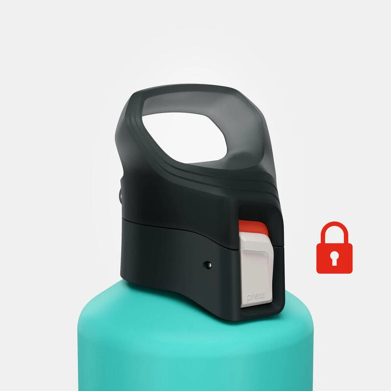 Gourde alu 1L avec bouchon à ouverture rapide pour la randonnée - vert Quechua Gourde Alu 1L Avec Bouchon à Ouverture Rapide Pour La Randonnée - Vert -Camping En Plein Air Boutique gourde alu 1l avec bouchon a ouverture rapide pour la randonnee vert 3