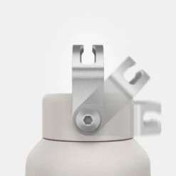 Quechua Gourde Inox 0,6L Avec Bouchon à Vis Pour La Randonnée - Blanc -Camping En Plein Air Boutique gourde inox 06l avec bouchon a vis pour la randonnee blanc 4