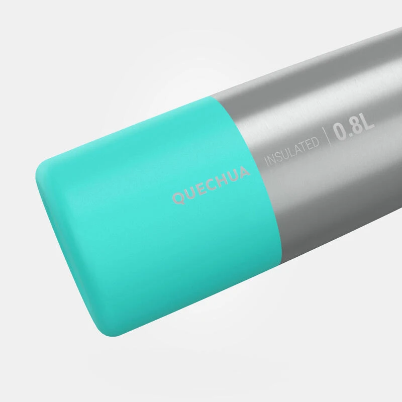 Gourde MH500 isotherme randonnée inox 0,5L turquoise Quechua Gourde MH500 Isotherme Randonnée Inox 0,5L Turquoise -Camping En Plein Air Boutique gourde mh500 isotherme randonnee inox 05l turquoise 1