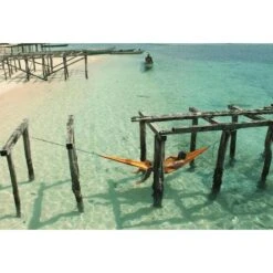 TICKET TO THE MOON Hamac TTTM Compact Jaune Foncé -Camping En Plein Air Boutique hamac tttm compact jaune fonce 3