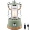 Lampe Lanterne De Camping LED Kiruna - Rechargeable - USB - Bambou - Style Rétro -Camping En Plein Air Boutique lampe lanterne de camping led kiruna rechargeable usb bambou style retro