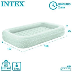 Matelas Gonflable - Intex Kidz - Matelas Gonflable Pour Enfants - 1 Personne -Camping En Plein Air Boutique matelas gonflable intex kidz matelas gonflable pour enfants 1 personne 2
