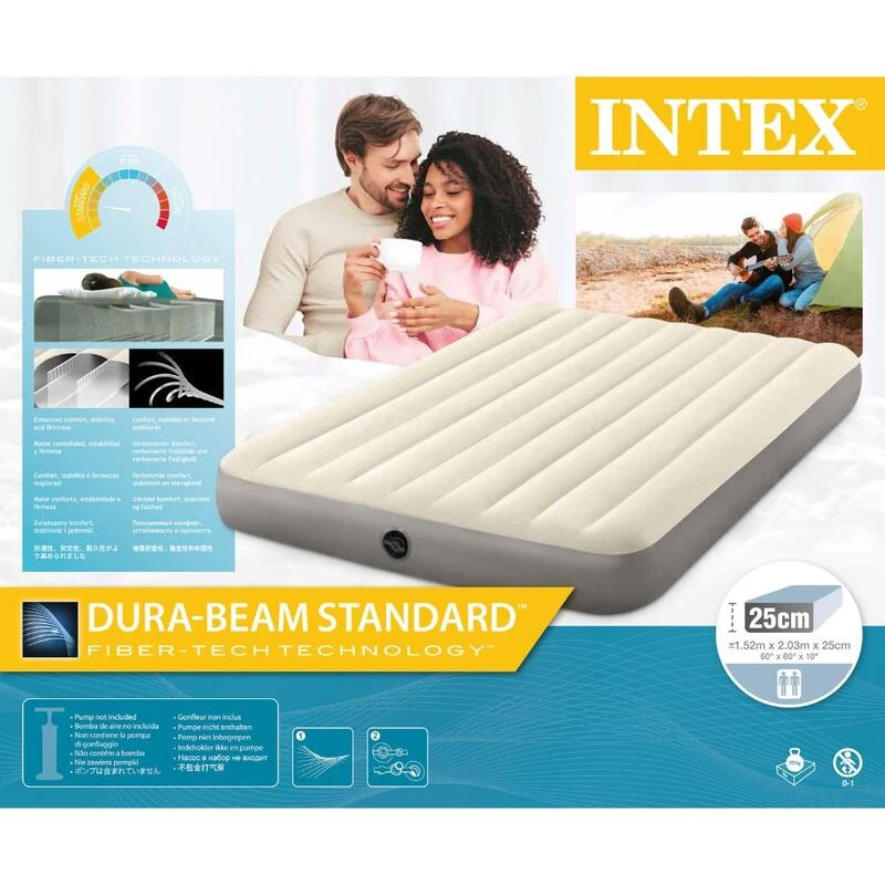 Matelas gonflable - Intex Single-High -2 personnes Matelas Gonflable - Intex Single-High -2 Personnes -Camping En Plein Air Boutique matelas gonflable intex single high 2 personnes 4
