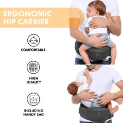 Pack Basic Luxe Nacelle Ergonomique - Porte-bébé Confortable - Gris -Camping En Plein Air Boutique pack basic luxe nacelle ergonomique porte bebe confortable gris 1