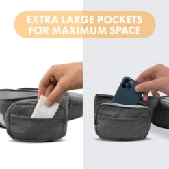 Pack Basic Luxe Nacelle Ergonomique - Porte-bébé Confortable - Gris -Camping En Plein Air Boutique pack basic luxe nacelle ergonomique porte bebe confortable gris 2