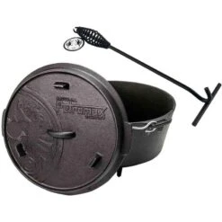Petromax Dutch Oven FT6-6QT (avec Pieds) Et Levier De Couvercle -Camping En Plein Air Boutique petromax dutch oven ft6 6qt avec pieds et levier de couvercle 5