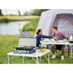 Campingaz Réchaud De Camping à Gaz 2 Feux Camp & Grill - Plancha, Grill Et Wok -Camping En Plein Air Boutique rechaud de camping a gaz 2 feux camp and grill plancha grill et wok 8