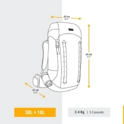 Sac à Dos De Trekking Femme 50+10 L - MT900 SYMBIUM 4 Sac à Dos De Trekking Femme 50+10 L - MT900 SYMBIUM -Camping En Plein Air Boutique sac a dos de trekking femme 5010 l mt900 symbium 2