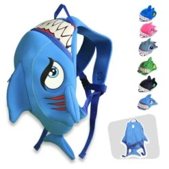 Sac à Dos Pour Enfants | Requin Bleu | Crazy Safety | Testé Et Certifié -Camping En Plein Air Boutique sac a dos pour enfants requin bleu crazy safety teste et certifie 3