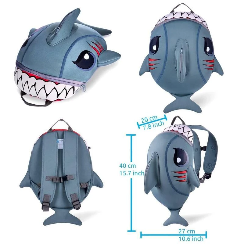 Sac à dos pour enfants | Requin Gris | Crazy Safety | Testé et certifié Sac à Dos Pour Enfants | Requin Gris | Crazy Safety | Testé Et Certifié -Camping En Plein Air Boutique sac a dos pour enfants requin gris crazy safety teste et certifie 1