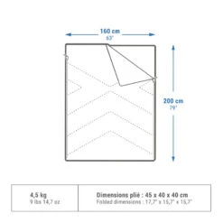 Quechua SAC DE COUCHAGE POUR LE CAMPING - ARPENAZ 10° COTON DOUBLE - 2 PERSONNES 3 Quechua SAC DE COUCHAGE POUR LE CAMPING - ARPENAZ 10° COTON DOUBLE - 2 PERSONNES -Camping En Plein Air Boutique sac de couchage pour le camping arpenaz 10 coton double 2 personnes 1