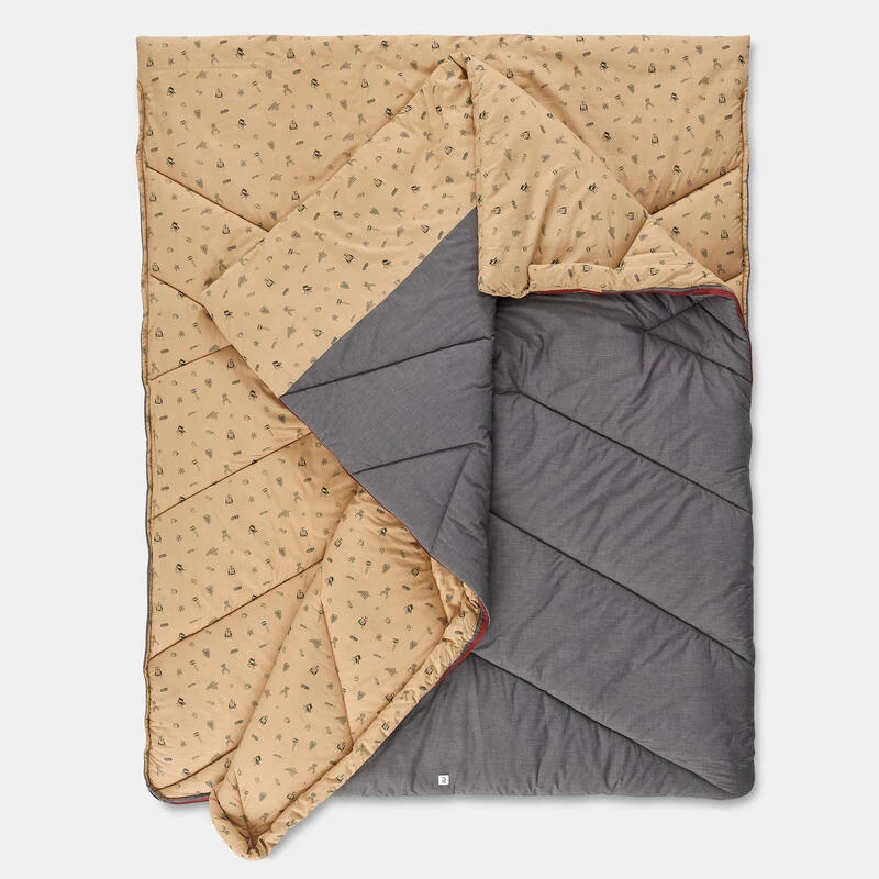 SAC DE COUCHAGE POUR LE CAMPING - ARPENAZ 10° COTON DOUBLE - 2 PERSONNES Quechua SAC DE COUCHAGE POUR LE CAMPING - ARPENAZ 10° COTON DOUBLE - 2 PERSONNES -Camping En Plein Air Boutique sac de couchage pour le camping arpenaz 10 coton double 2 personnes 3