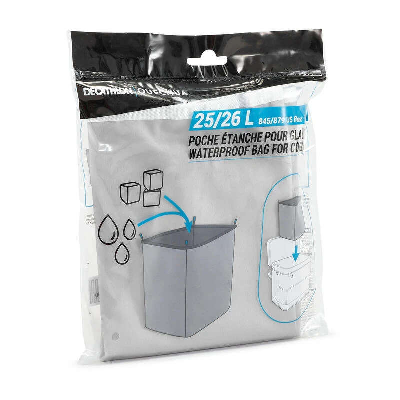 SAC ÉTANCHE POUR GLACIÈRE COMPACT FRESH 25 LITRES Quechua SAC ÉTANCHE POUR GLACIÈRE COMPACT FRESH 25 LITRES -Camping En Plein Air Boutique sac etanche pour glaciere compact fresh 25 litres