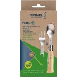 Set Complet Opinel Picnic+ - Opinel N°8 + Embouts Cuillère Et Fourchette -Camping En Plein Air Boutique set complet opinel picnic opinel n8 embouts cuillere et fourchette 1