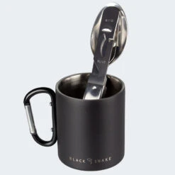 Set De Couverts De Camping & Tasse Thermique à Mousqueton | 1 Personne -Camping En Plein Air Boutique set de couverts de camping and tasse thermique a mousqueton 1 personne 1