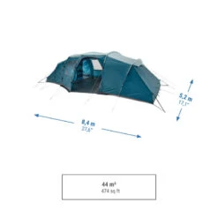 Quechua Tente à Arceaux De Camping - Arpenaz 8.4 - 8 Personnes - 4 Chambres 4 Quechua Tente à Arceaux De Camping - Arpenaz 8.4 - 8 Personnes - 4 Chambres -Camping En Plein Air Boutique tente a arceaux de camping arpenaz 84 8 personnes 4 chambres 2