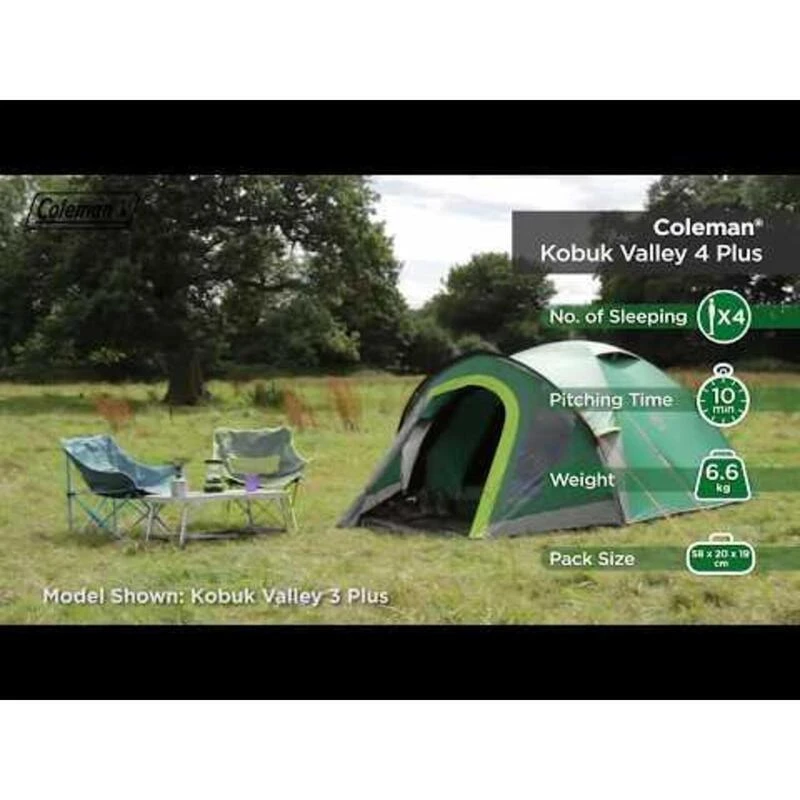 Tente Coleman KOBUK VALLEY 4 PLUS Tente Coleman KOBUK VALLEY 4 PLUS -Camping En Plein Air Boutique tente coleman kobuk valley 4 plus 1