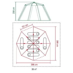 Tente Coleman Octagon Blackout 8 -Camping En Plein Air Boutique tente coleman octagon blackout 8 5