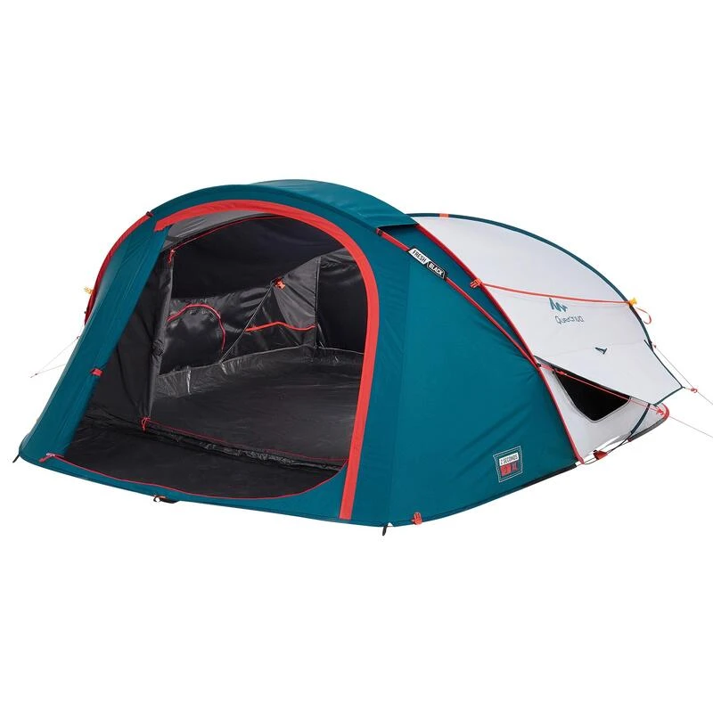 Tente de camping - 2 SECONDS XL - 3 places - Fresh & Black Quechua Tente De Camping - 2 SECONDS XL - 3 Places - Fresh & Black -Camping En Plein Air Boutique tente de camping 2 seconds xl 3 places fresh and black 3