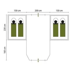 Tente Dôme Hammerfest 4 Plus - Camping - 2 Cabines - 4 Personnes - 2 Entrées -Camping En Plein Air Boutique tente dome hammerfest 4 plus camping 2 cabines 4 personnes 2 entrees 6