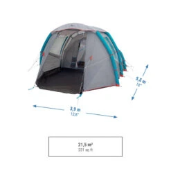 Quechua Tente Gonflable De Camping - Air Seconds 4.1 - 4 Personnes - 1 Chambre -Camping En Plein Air Boutique tente gonflable de camping air seconds 41 4 personnes 1 chambre 2