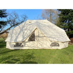 Tente Tipi En Coton - Freya - 12 Personnes - 6 X 4 M – 3m Hauteur - Moustiquaire -Camping En Plein Air Boutique tente tipi en coton freya 12 personnes 6 x 4 m 3m hauteur moustiquaire 2