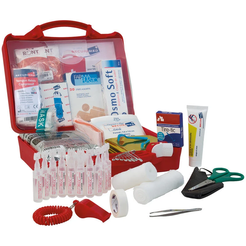 Trousse de 1er secours rigide rouge club de sport - 83 pièces Trousse De 1er Secours Rigide Rouge Club De Sport - 83 Pièces -Camping En Plein Air Boutique trousse de 1er secours rigide rouge club de sport 83 pieces