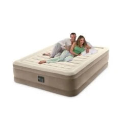 Intex Ultra Plush Queen Airbed - Lit Gonflable - 203x152x46cm - Compris Accessoires -Camping En Plein Air Boutique ultra plush queen airbed lit gonflable 203x152x46cm compris accessoires 2